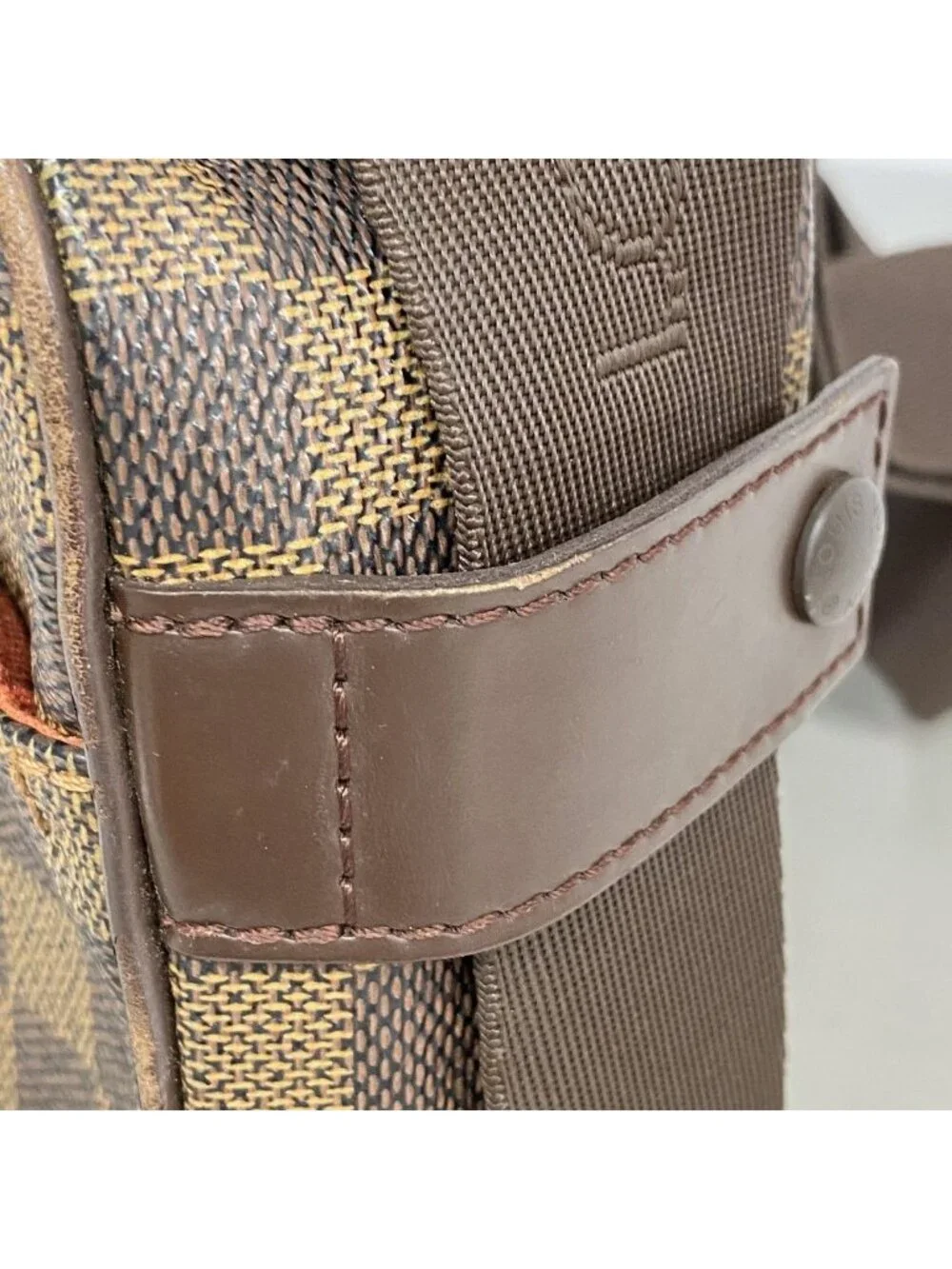Louis Vuitton Shoulder Bag Damier Olaf PM Ebene